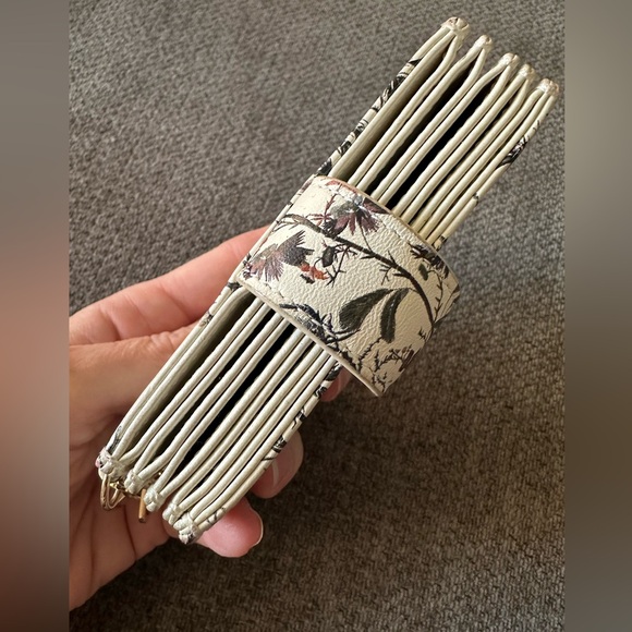 Christian DIOR Lady Dior Floral Rare 5 gusset pocket wallet limited edition - Picture 6 of 9